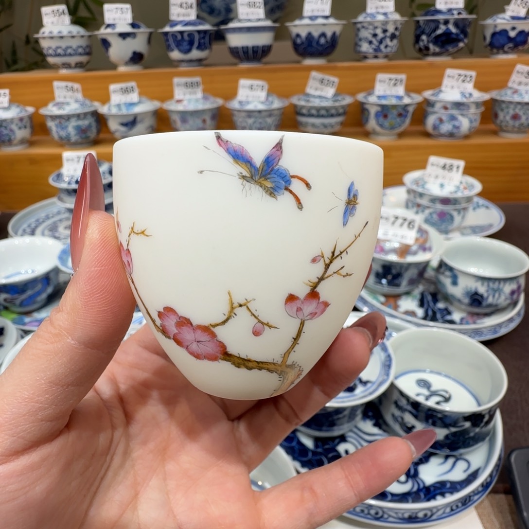 微瑕景德镇陶瓷杯子