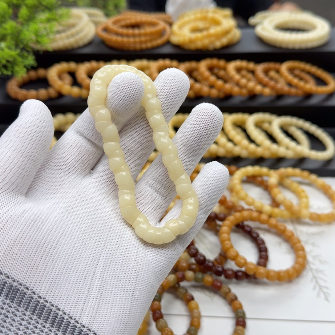 菩提根/象牙果手串卡9精工 小肠 5年