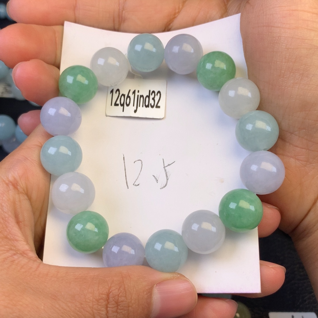 翡翠颈饰未镶嵌深*天然缅甸翡翠