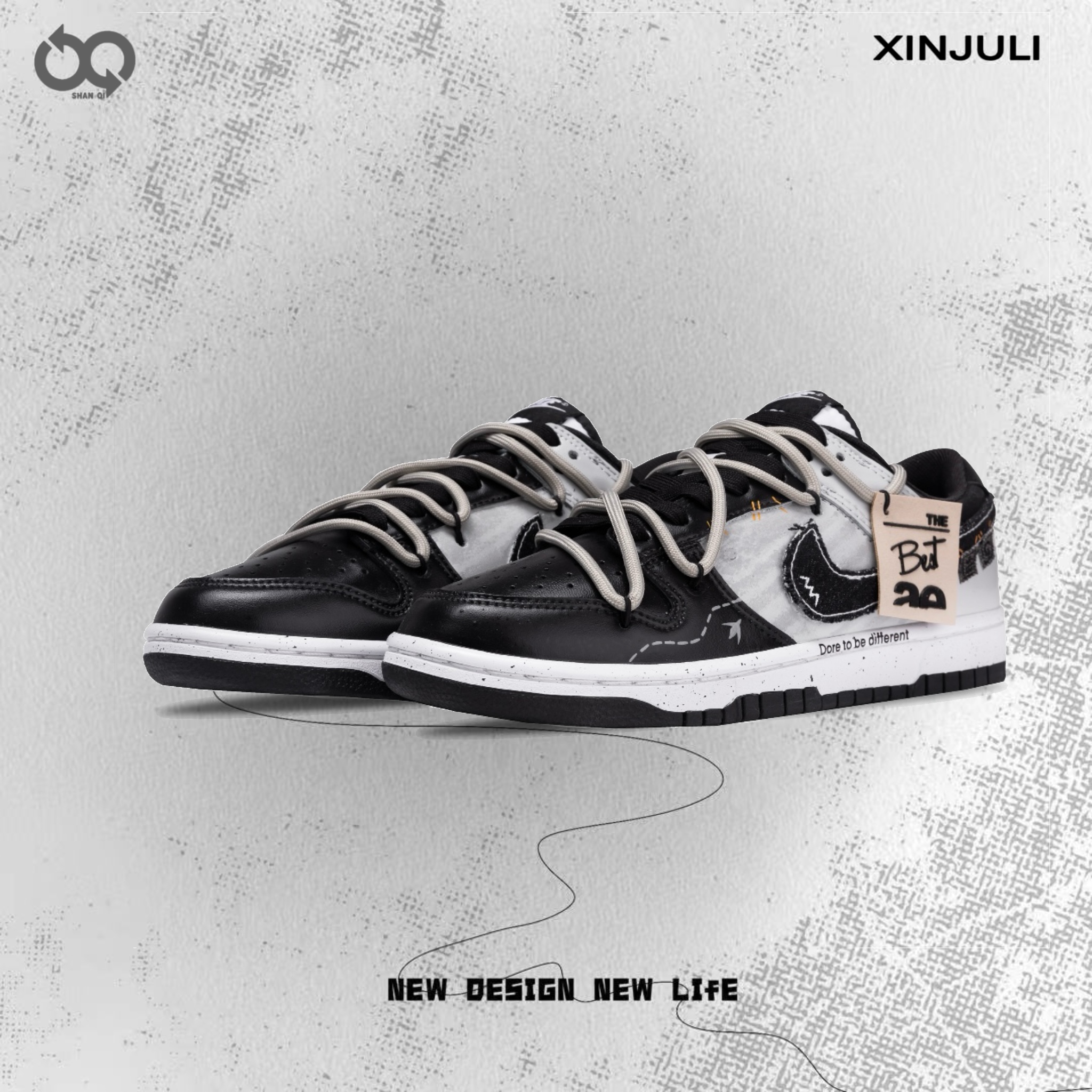 NIKE/耐克【定制球鞋】Nike Dunk 玩偶怪语 百搭 美式复古 时尚潮流