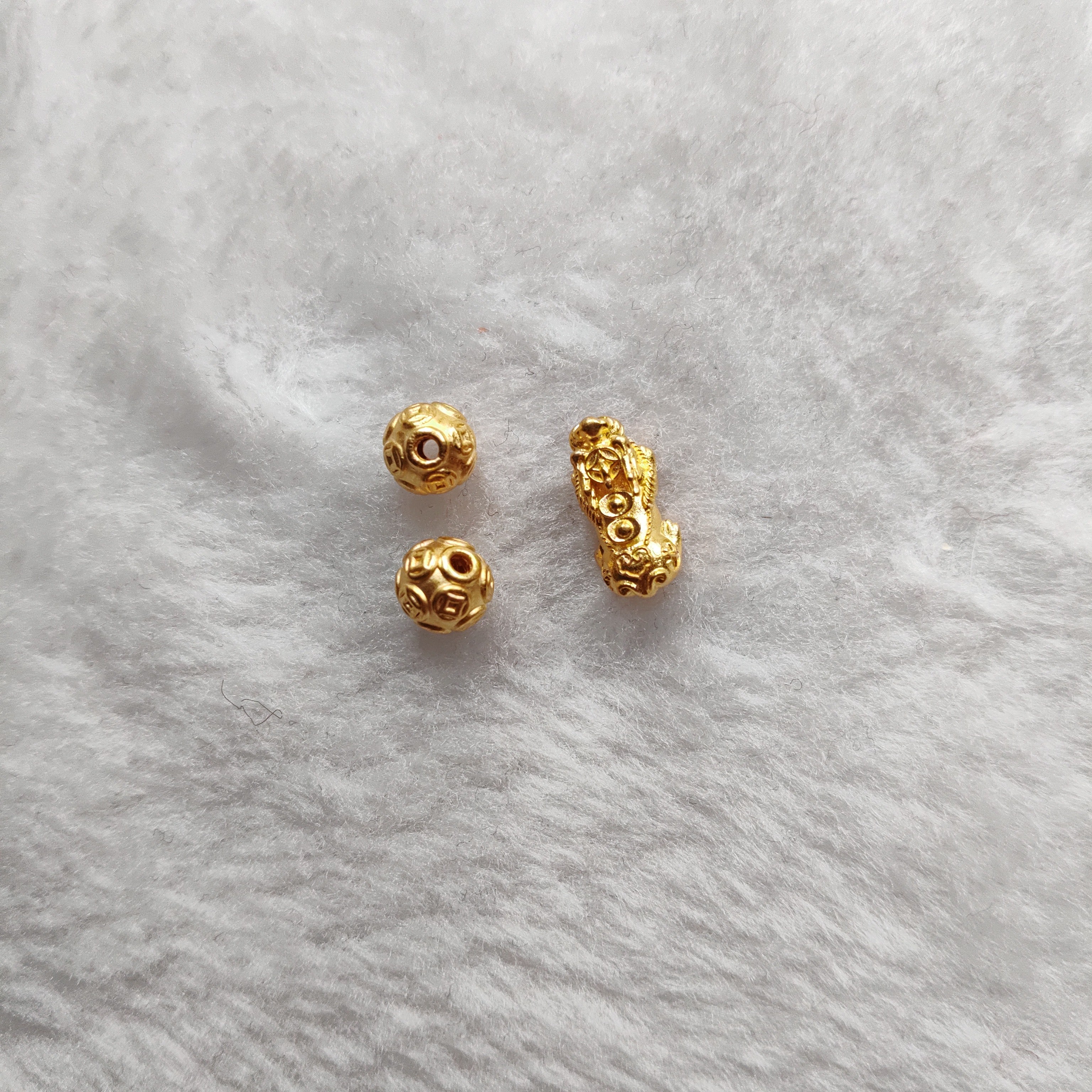 金元宝足金999貔貅珠子首饰