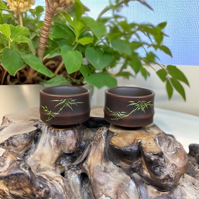 微瑕疵茶杯2只装（杯口轻微变形）小容量50毫升特价捡漏