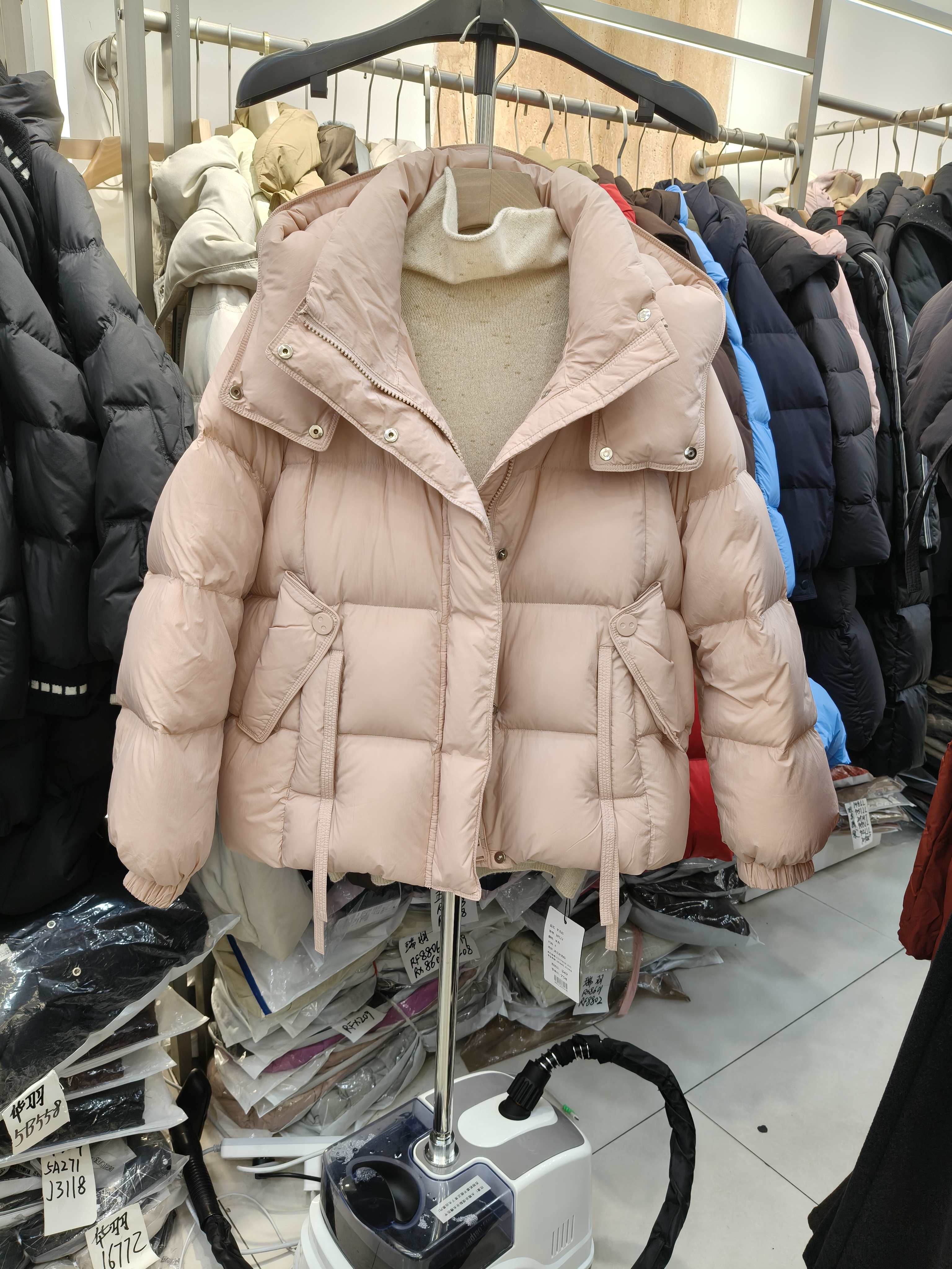 连帽短款韩版加厚保暖棉服女冬季宽松百搭立领棉袄外套