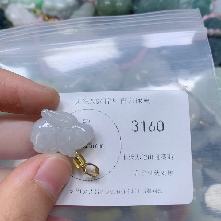 翡翠挂件未镶嵌翡翠