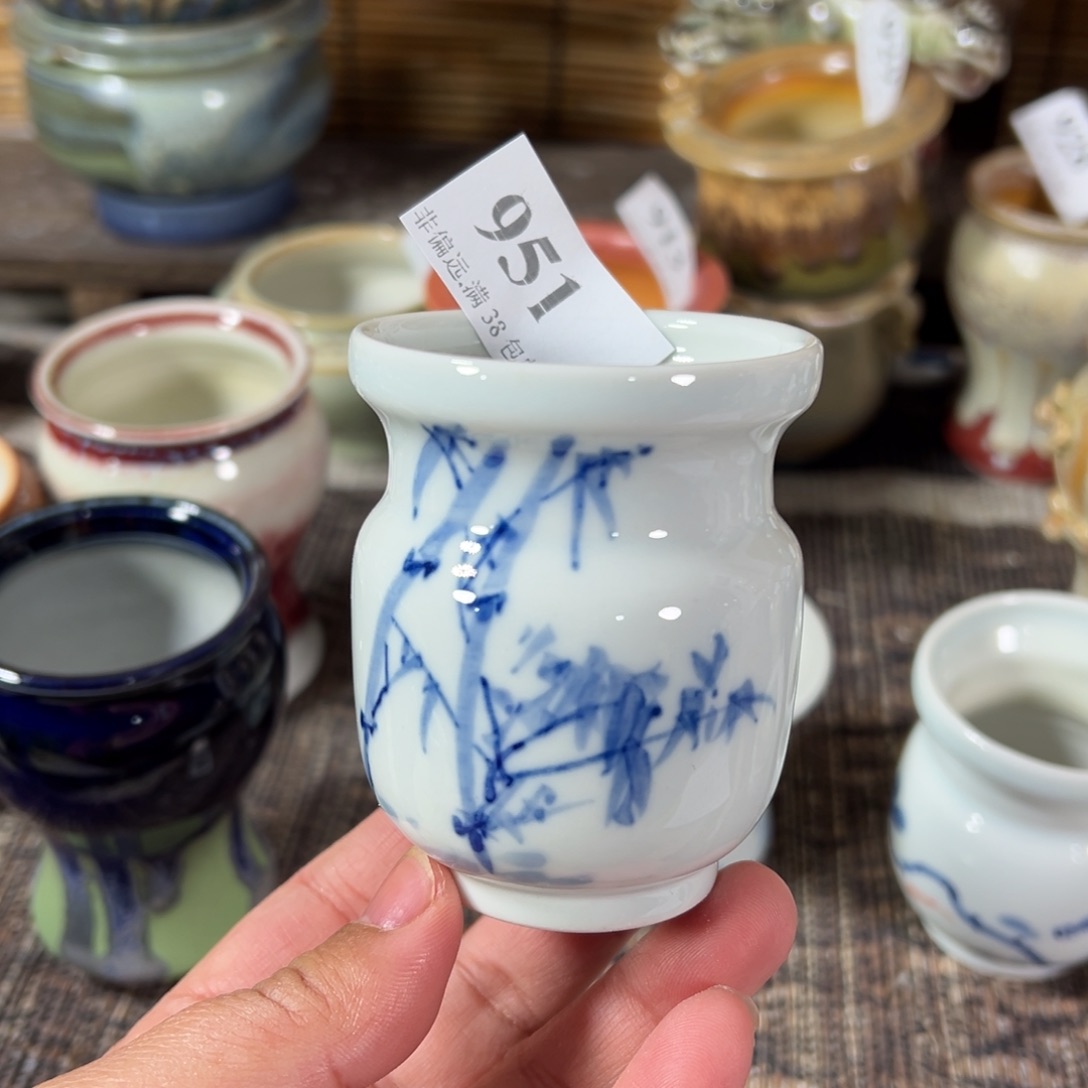 红陶景德镇手工花盆