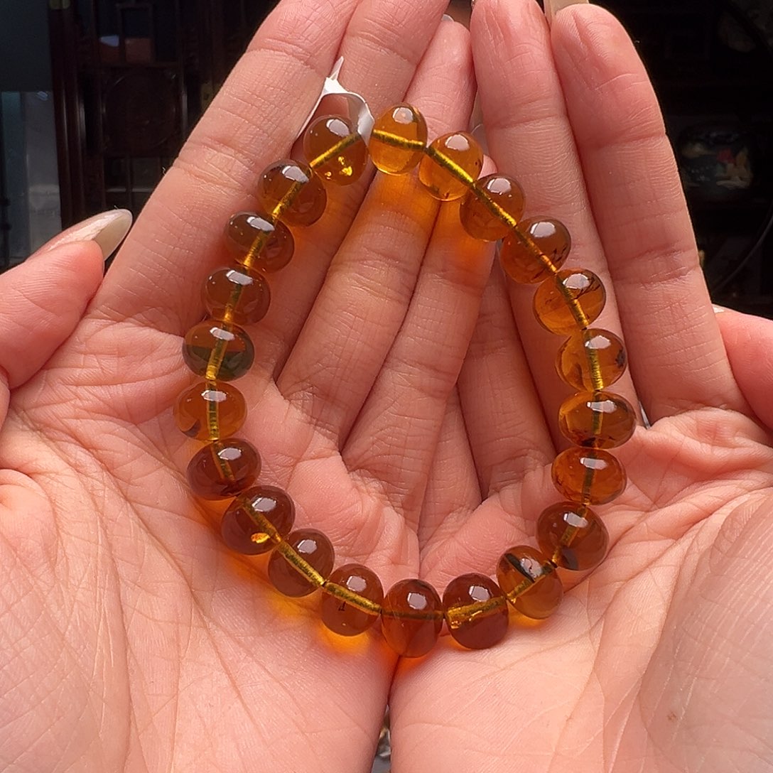 琥珀裸石未镶嵌抚顺琥珀10020。11mm