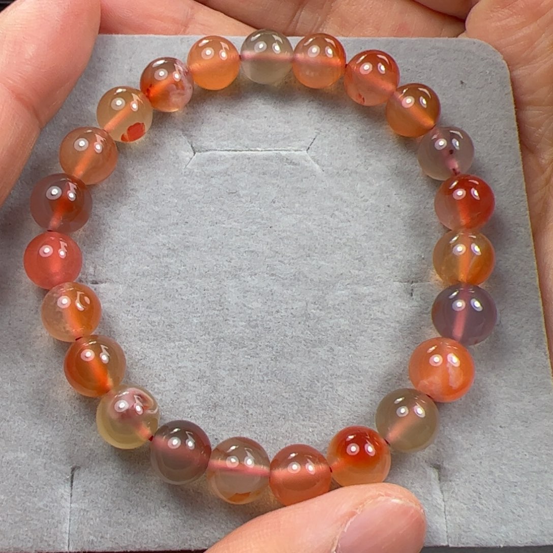 南红玛瑙手串未镶嵌