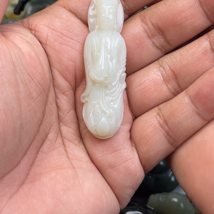 和田玉未镶嵌吊坠(不含链)