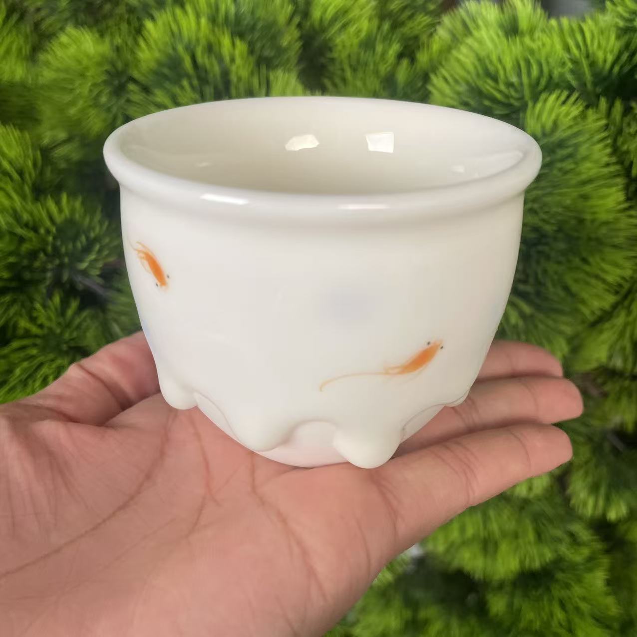 鸡缸杯-流釉小鱼CC7236