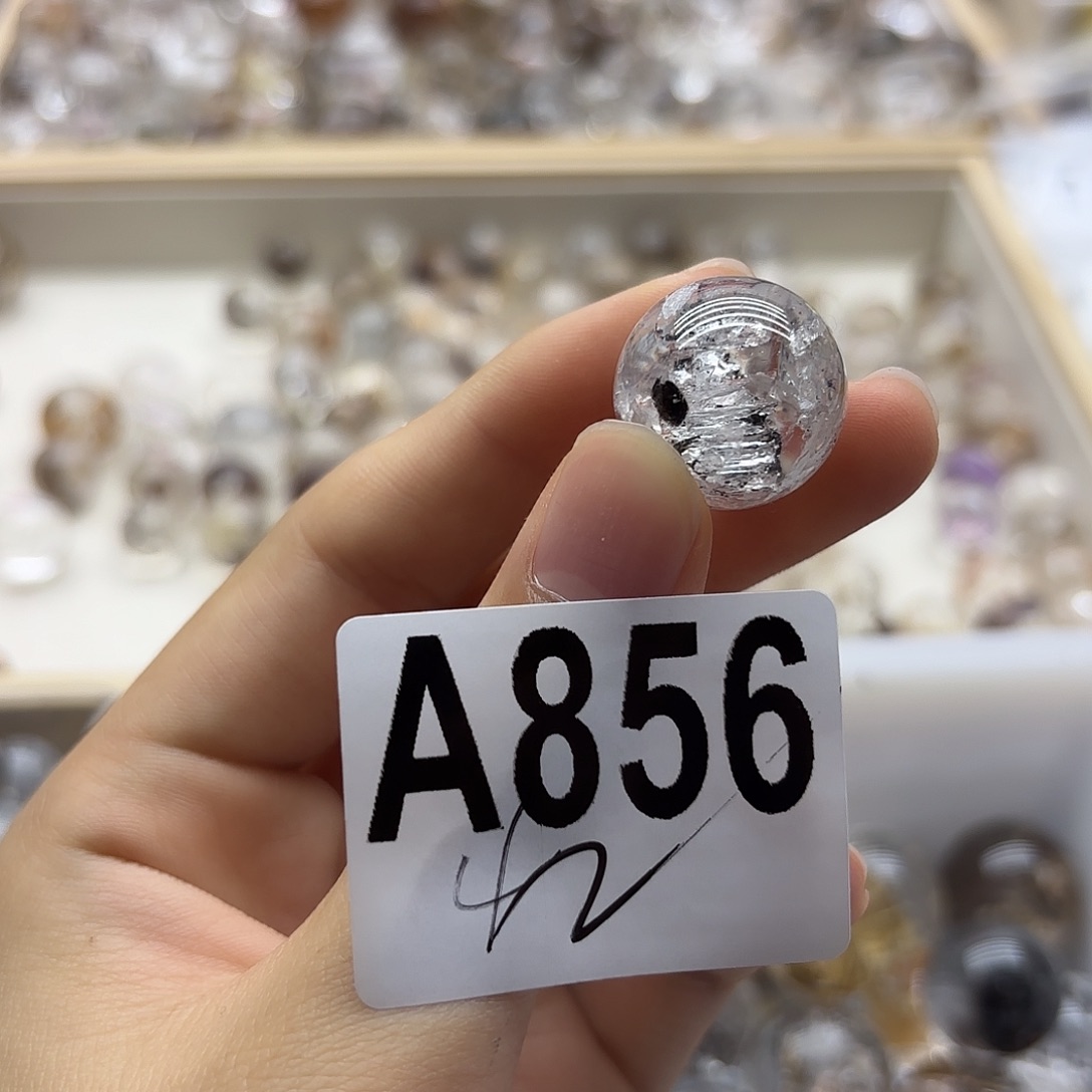 肉***花珠宝半成品未镶嵌水晶856