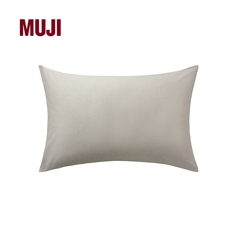 MUJI水洗棉 枕套 床上用品 枕头套单个装家用纯棉全棉