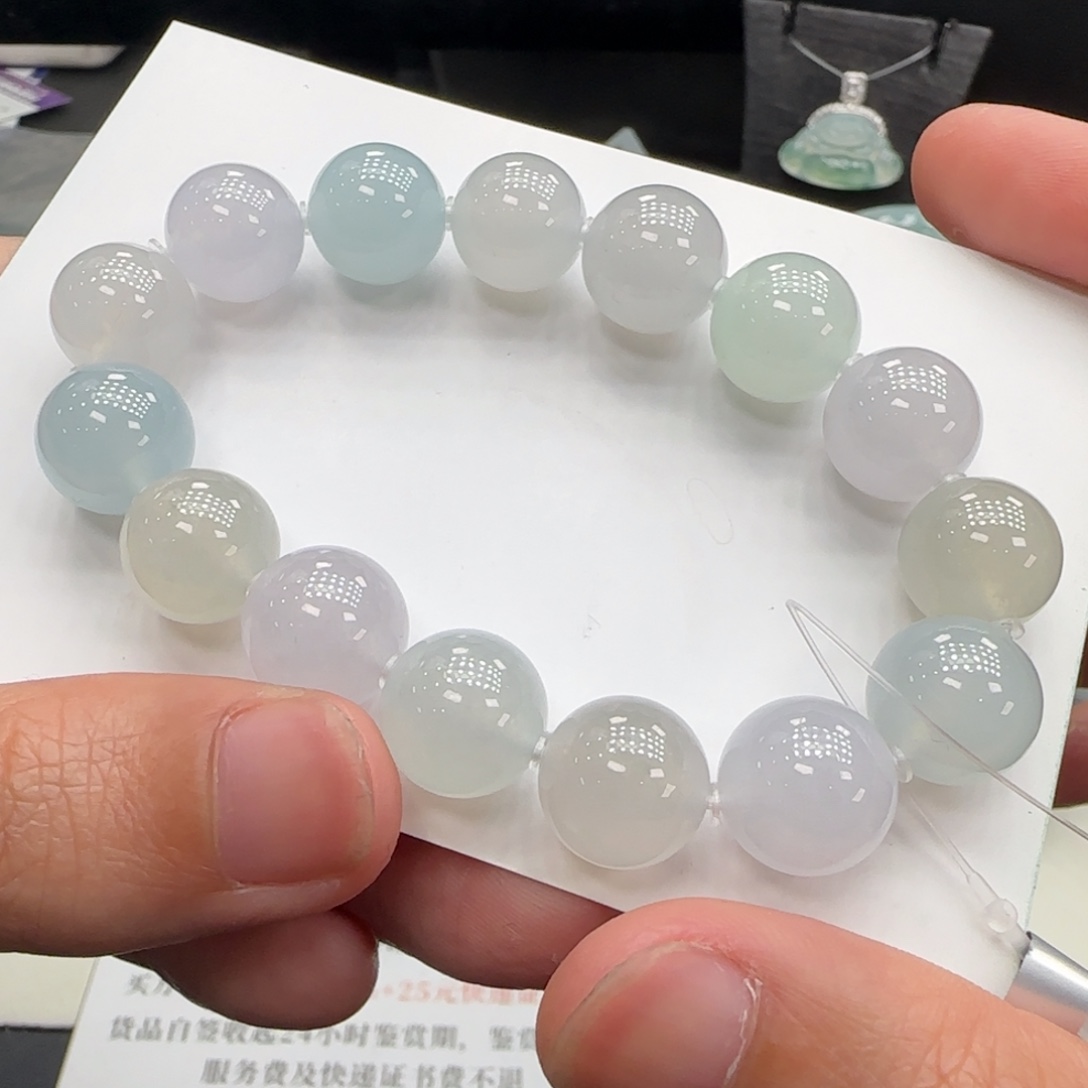 翡翠未镶嵌手串翡翠珠串