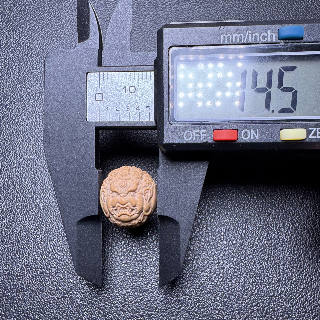 猴头雕刻大黑天单颗配饰14.5mm