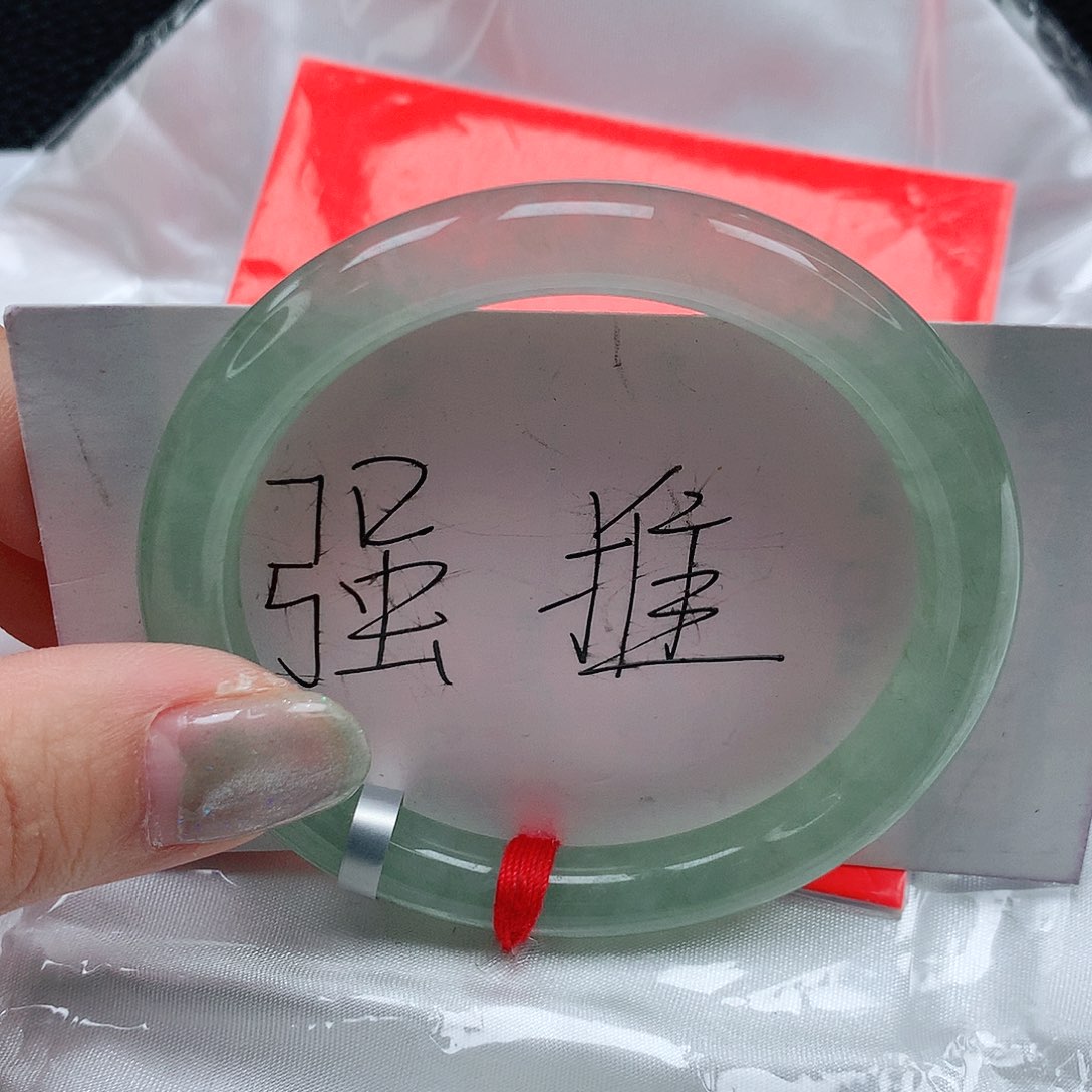 翡翠手镯未镶嵌55圈缅甸天然a货