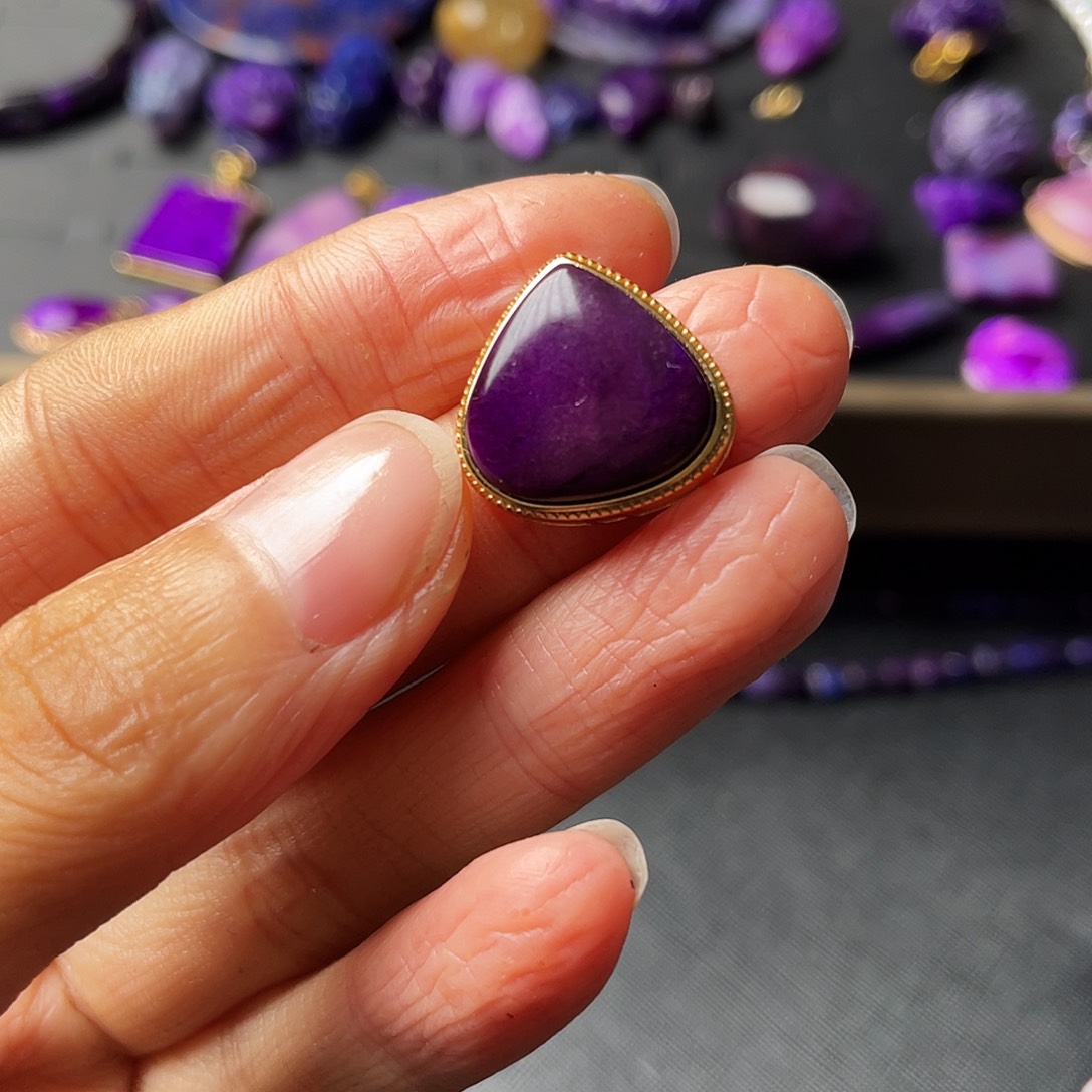 苏纪石（舒俱来）盒子银S925镶嵌