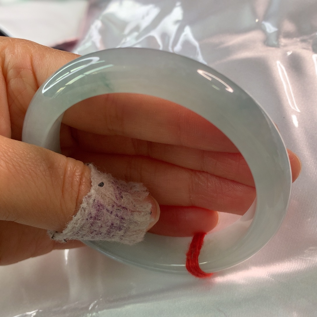 翡翠未镶嵌手镯翡翠手镯57.8