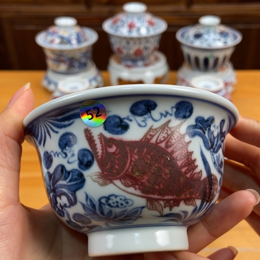 手绘现代茶具非古董