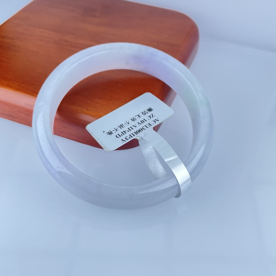  【秋姐翡翠】天然A货翡翠手镯54.9圈&L1-14