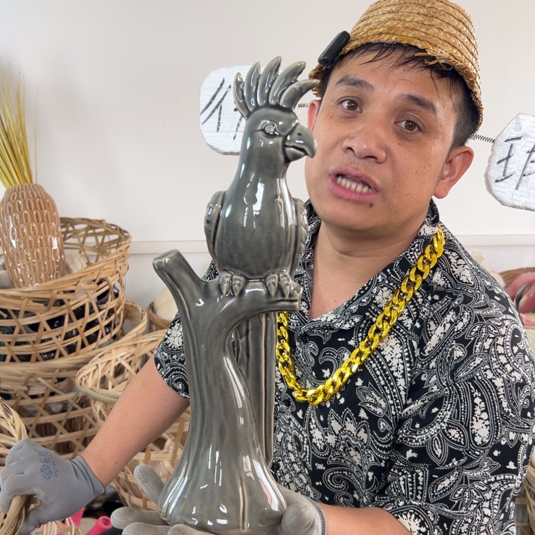 摆件39 号高中低温陶瓷工艺瓶（部分微瑕）