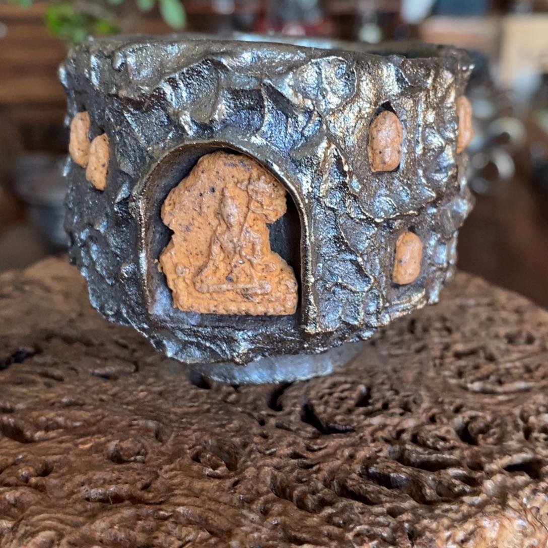 石窟无相，建水紫陶，全手工纯柴烧茶器