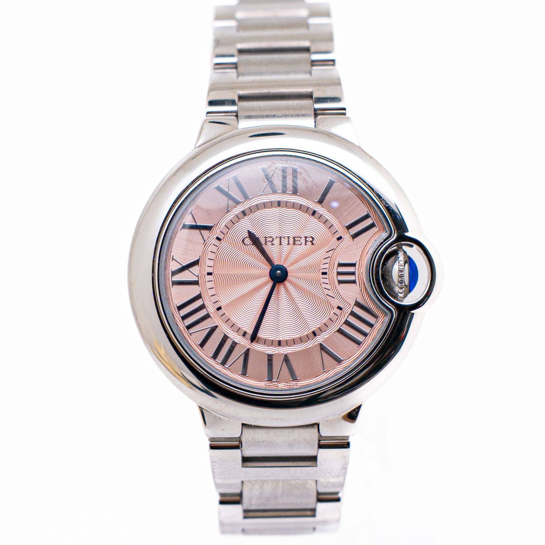 99新 Cartier/卡地亚 蓝气球系列WSBB0033 33粉盘 石英女款 单表