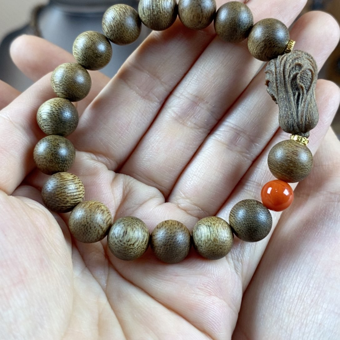 沉香手串文莱卡10mm单圈