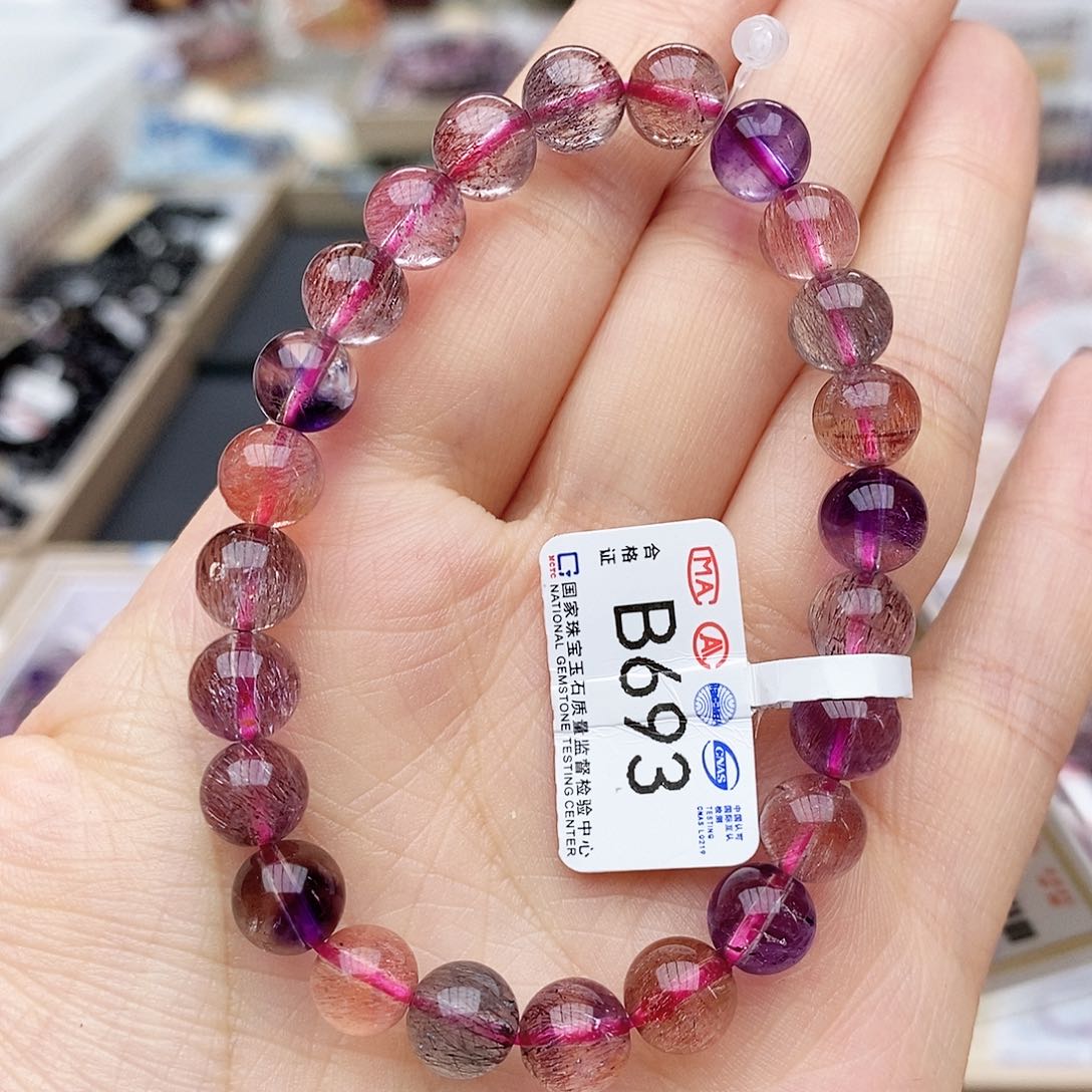 水晶手链未镶嵌B693 超七 8m