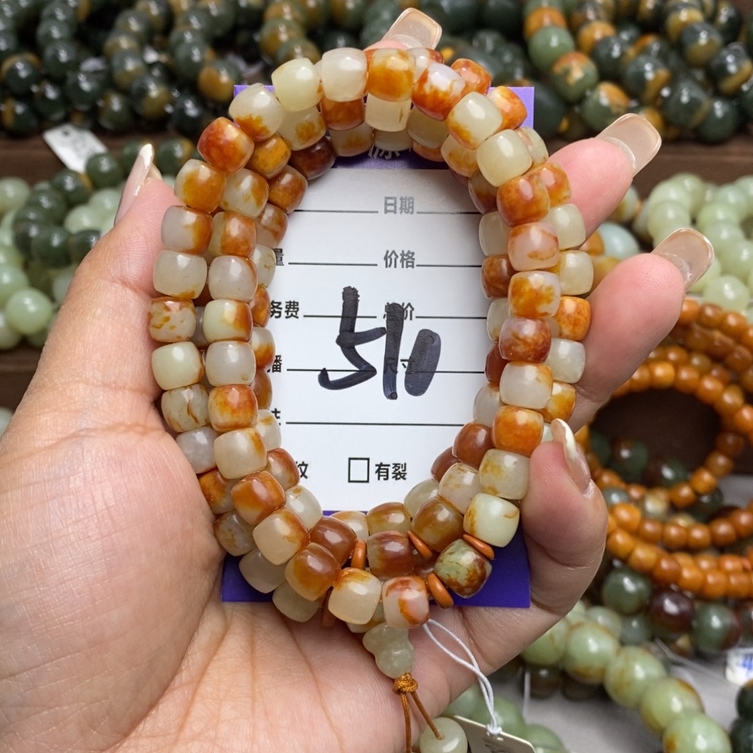 过***客透闪石质玉未镶嵌颈饰