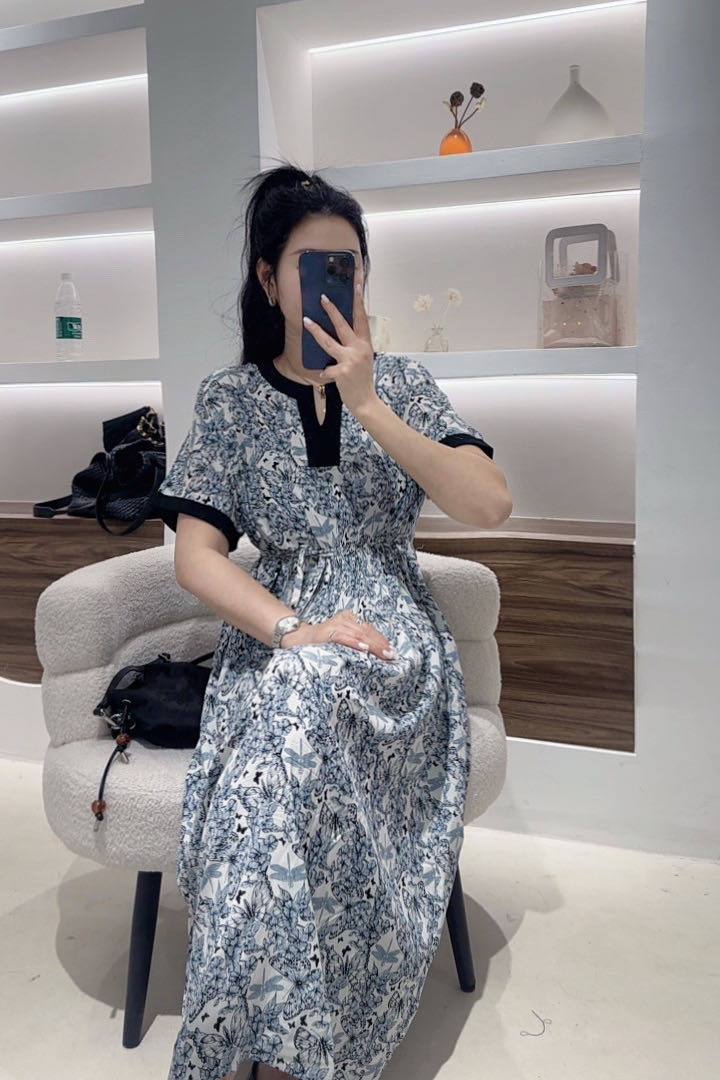 JINGJING[舒适透气]2025初夏天清凉舒适休闲百搭连衣裙DY-8835