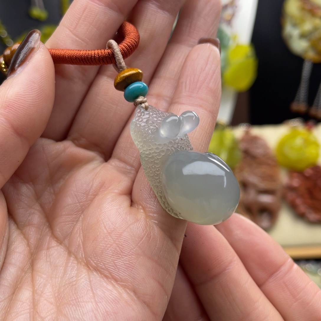 未镶嵌岫玉项链888