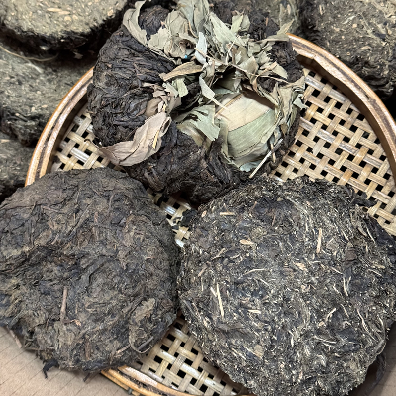 安化黑茶芙蓉山十二年陈锡杖山百两饼/头随机发