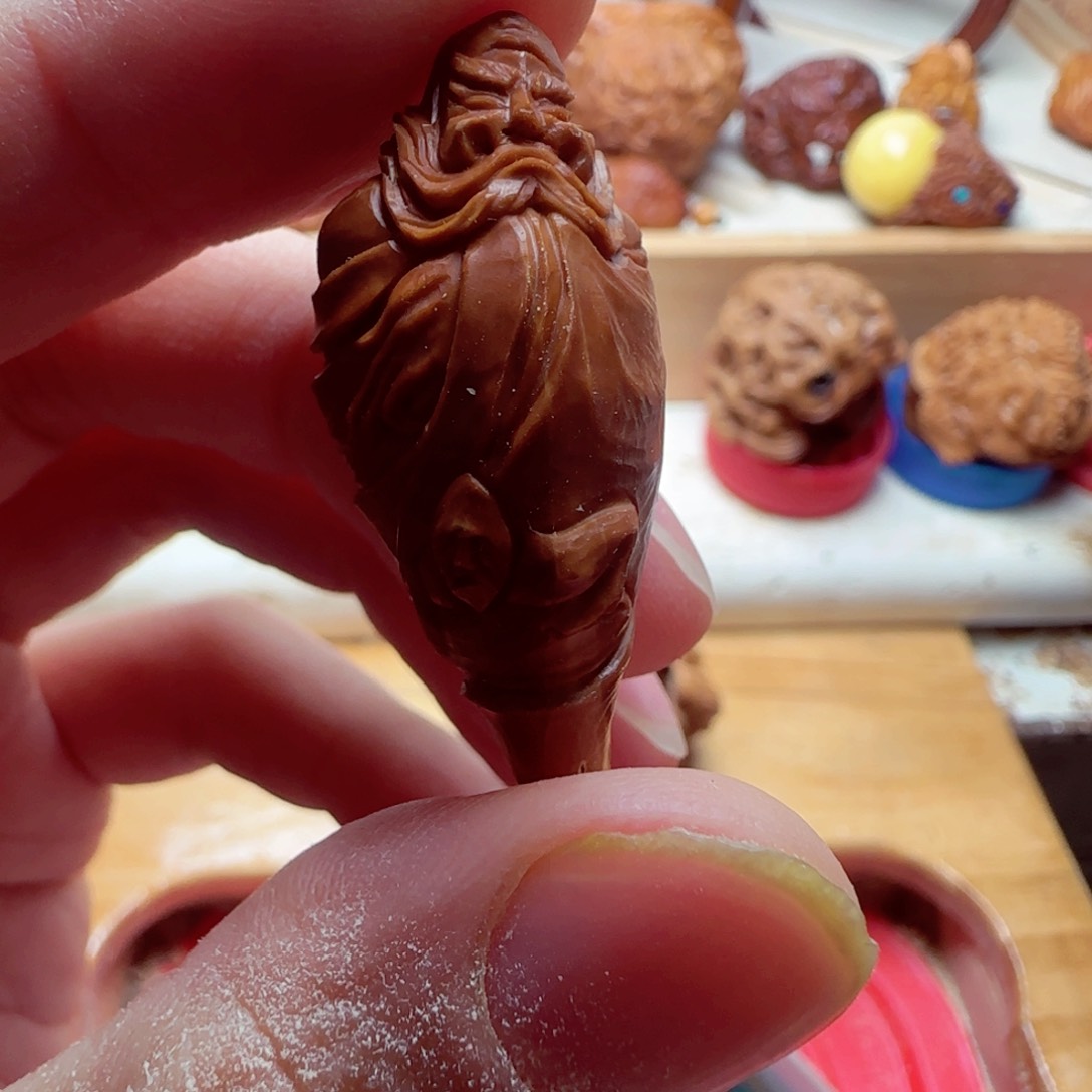 橄榄核纯手工钟馗单核