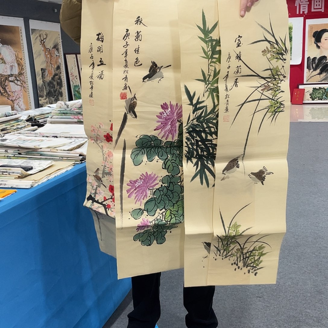 国画今天早上作品展示