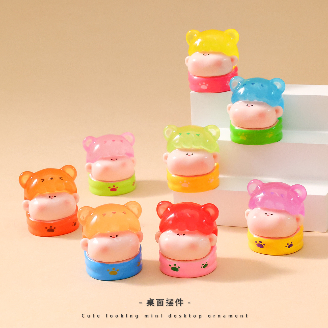 夜光小熊莉莉丝树脂DIY摆件