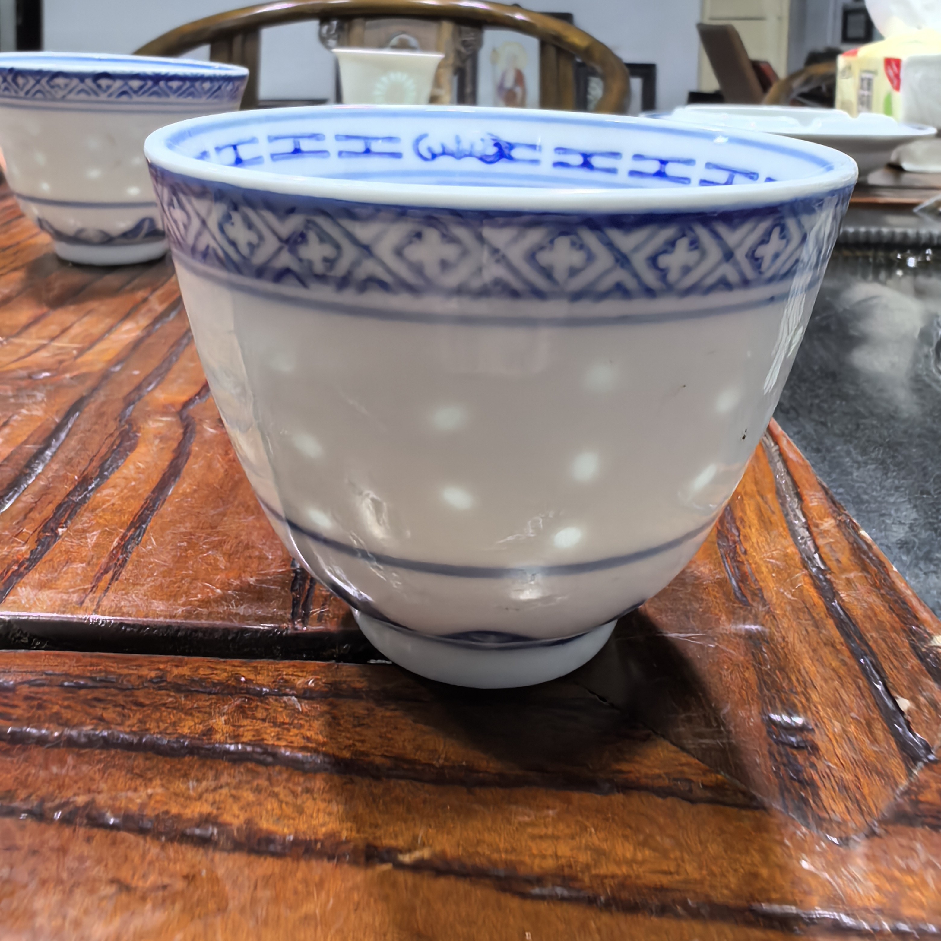 景德镇玲珑陶瓷茶杯(拍一发二)A1