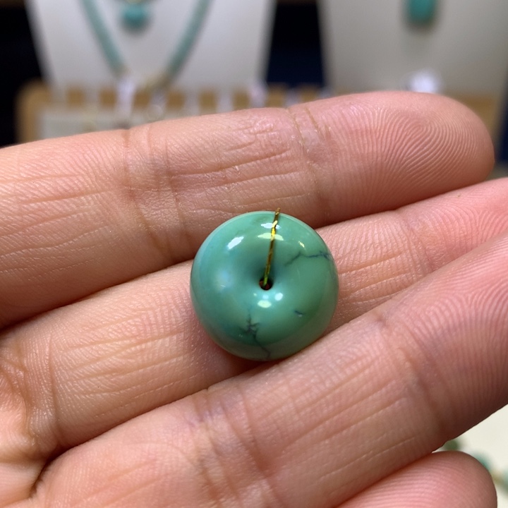 绿松石未镶嵌面包圈