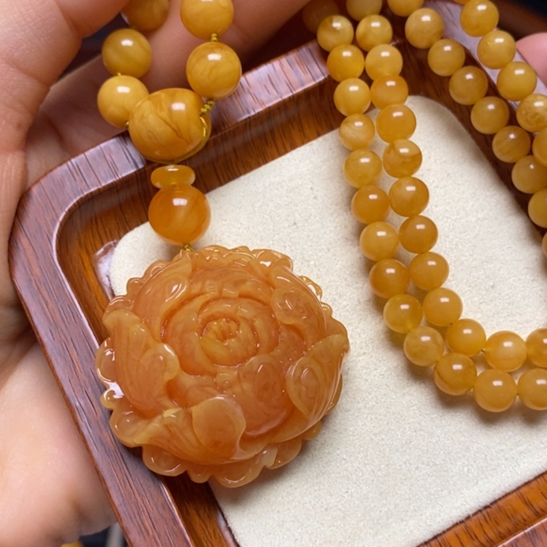 【闪购商品】蜜蜡颈饰未镶嵌项链