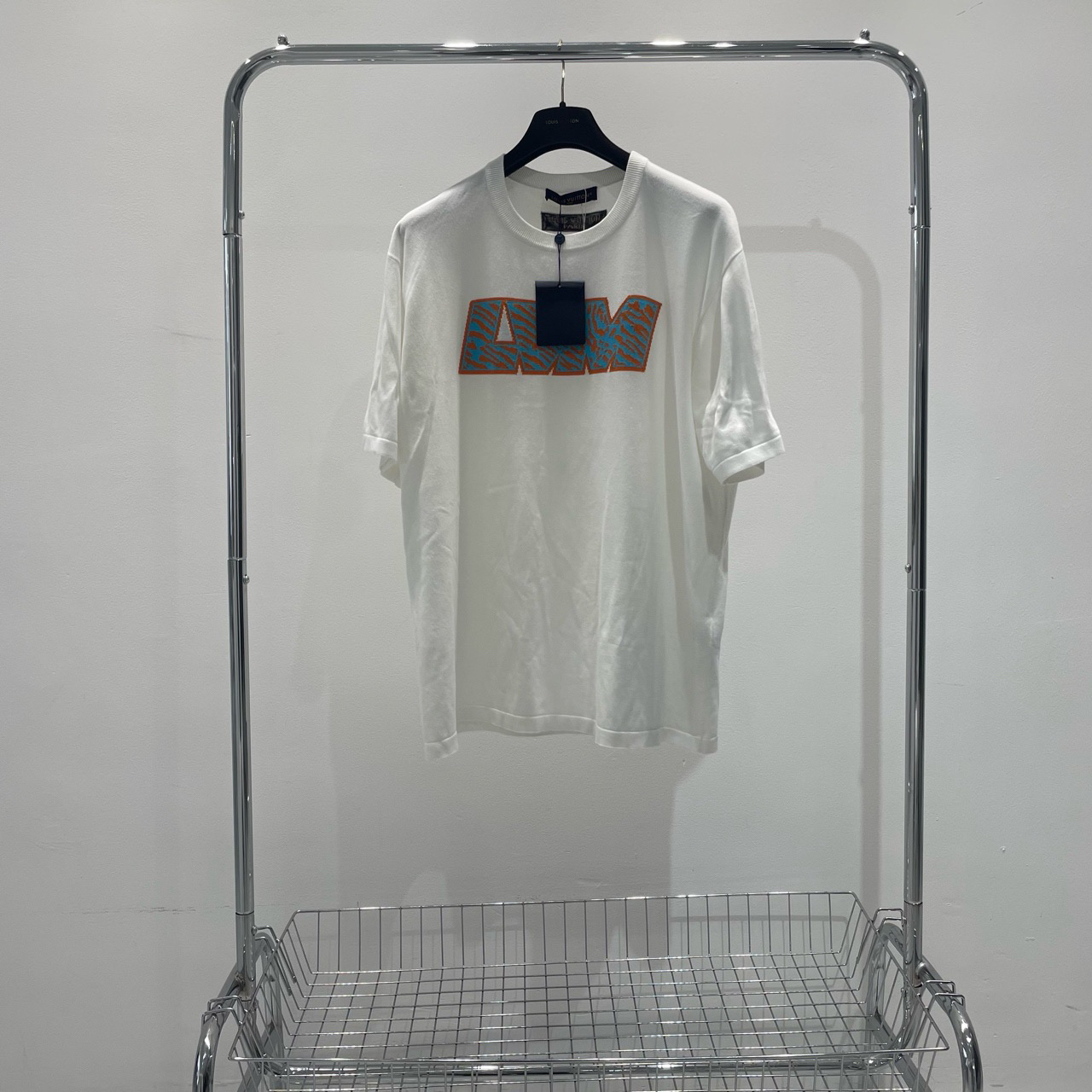 全新未使用 LouisVuitton/路易威登 嵌花针织短袖 yy00965 尺码4l