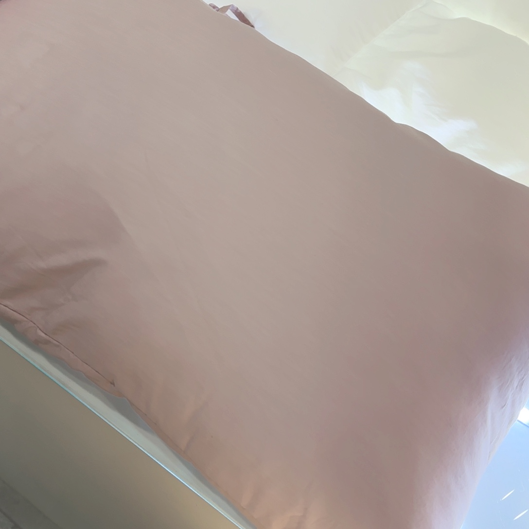 星级酒店同款高级枕芯单边粉色