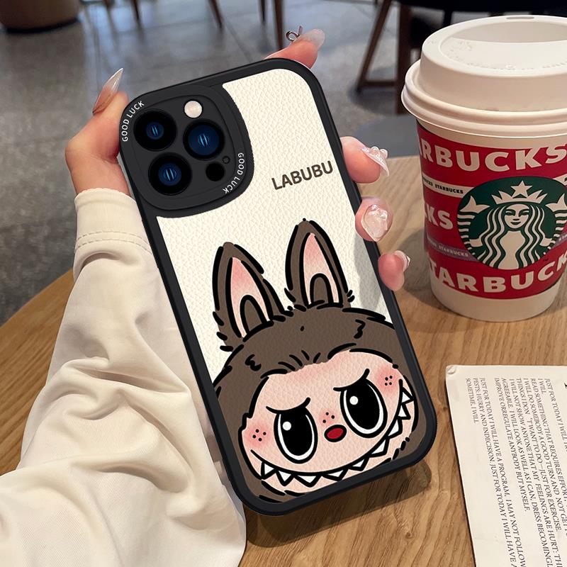 适用个性苹果16高级感Labubu拉布布iPhone15promax镜头全包手机壳