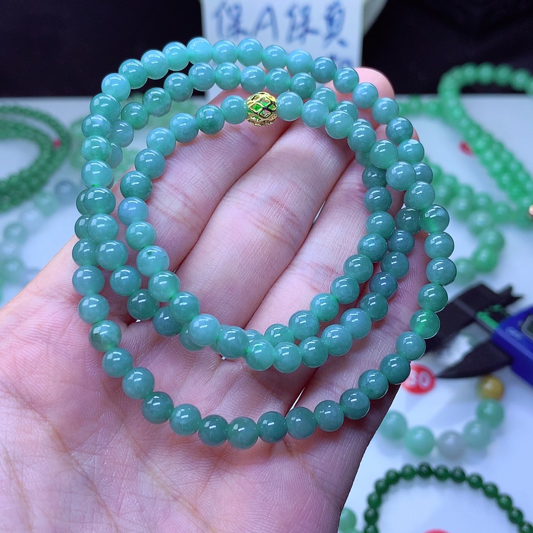 翡翠毛衣链未镶嵌
