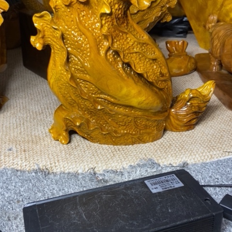 金丝楠四***人百财摆件家居