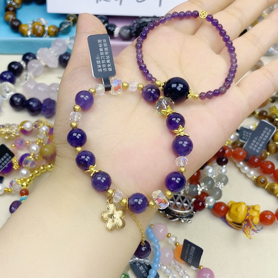 手饰针钠钙石银S925镀金镶嵌