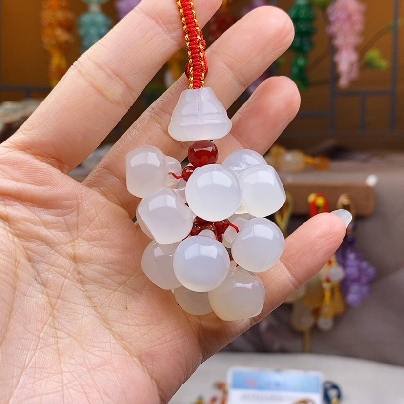 【闪购商品】玛瑙/玉髓车挂未镶嵌