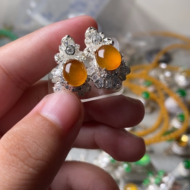 翡翠未镶嵌挂件翡翠冰种