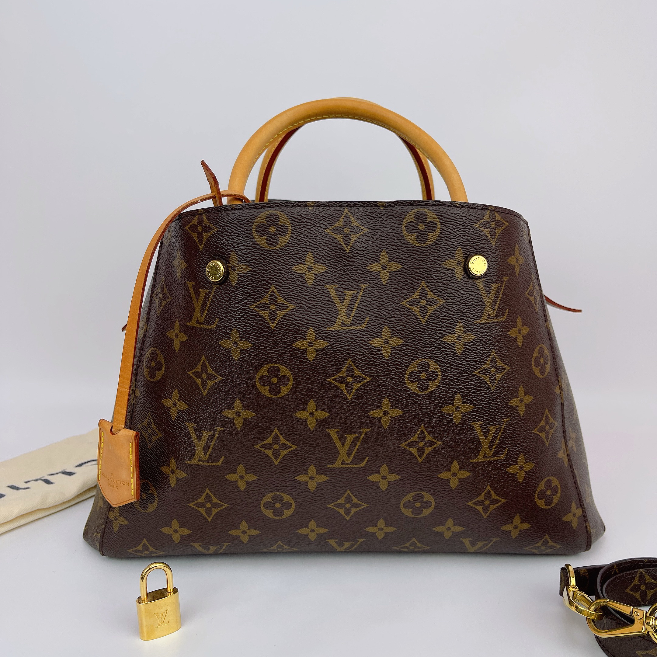 95新 LouisVuitton/路易威登 LV蒙田单肩包内标CA4197底35 M679