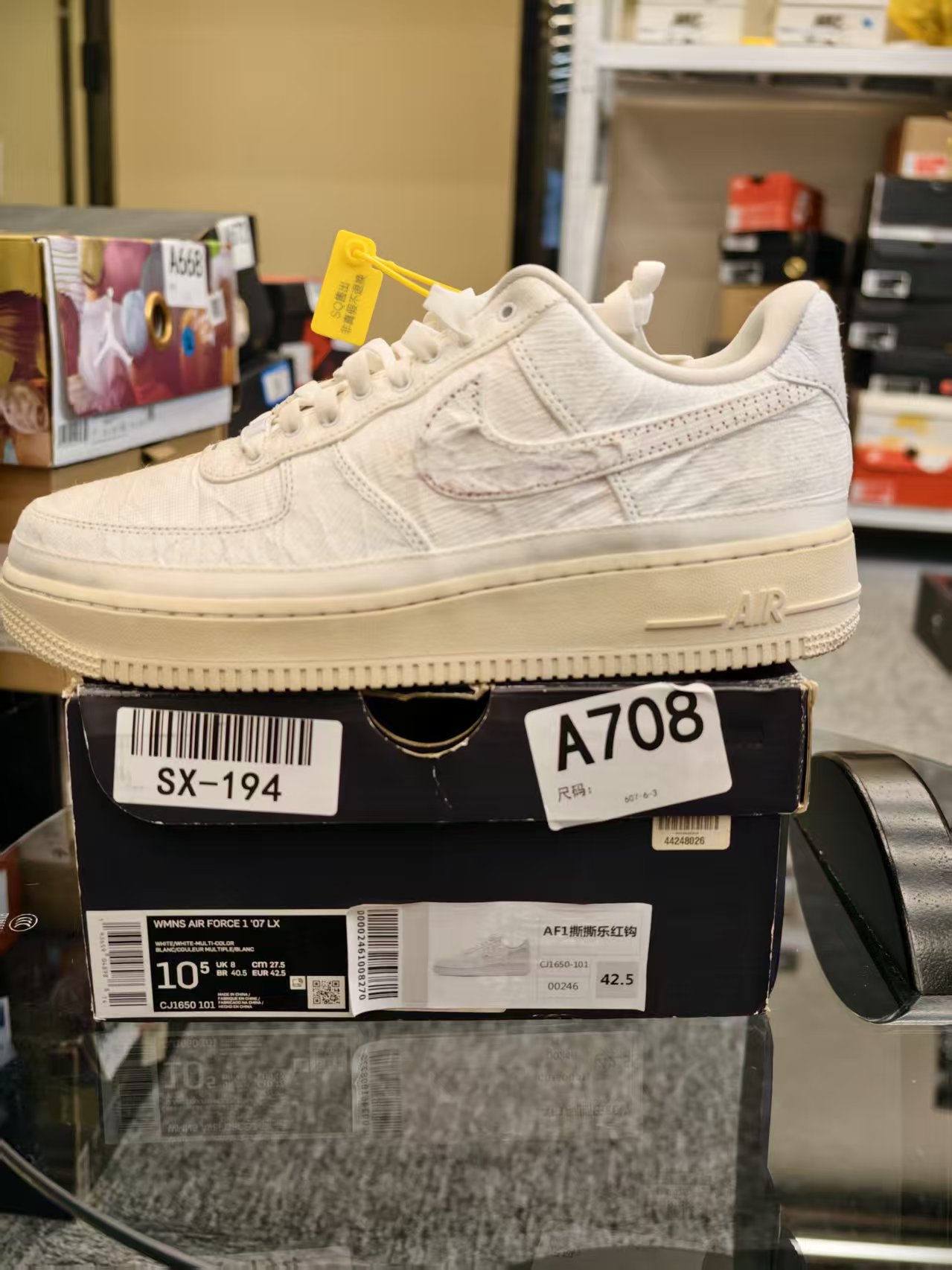 Nike 空军一号撕撕乐低帮 42.5码 全新原盒  11月27 gui A708