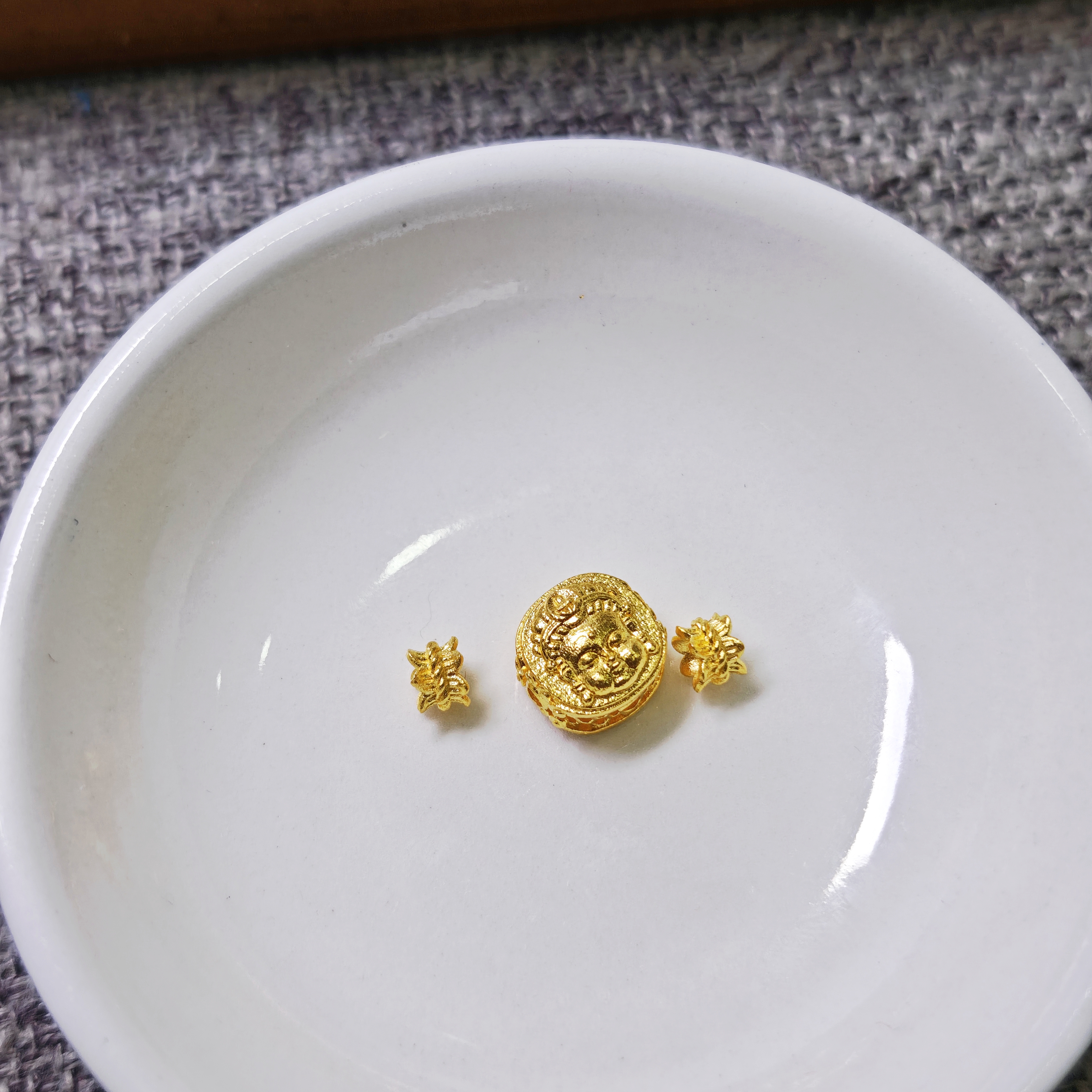 素竹足金金料古法3.36克