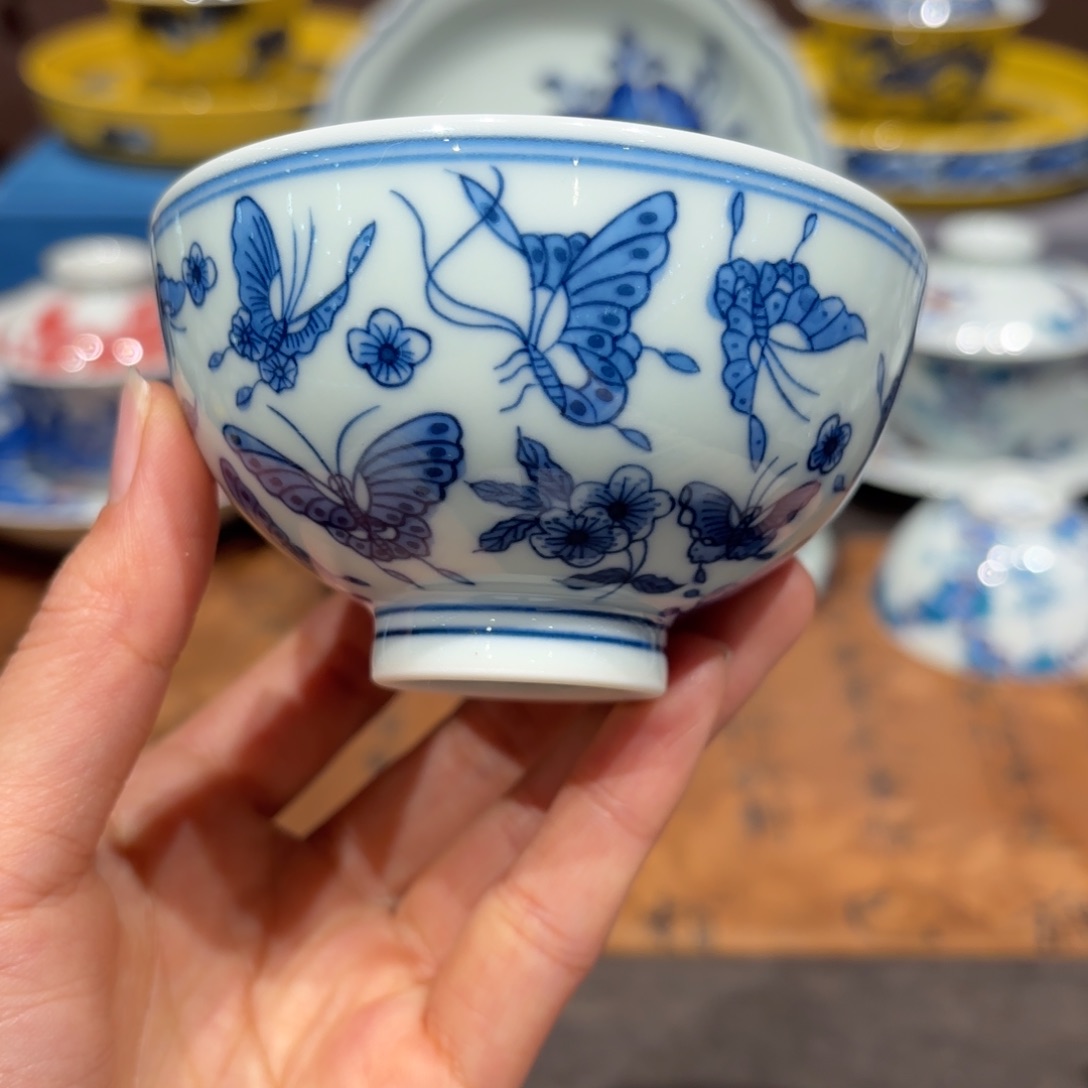 瓷片手工手绘陶瓷茶具