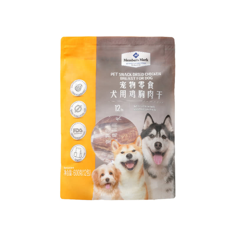 Member's Mark 宠物零食犬用鸡胸肉干 600g